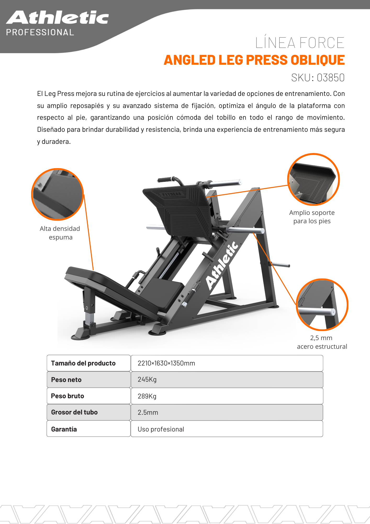 FORCE LINE ANGLED LEG PRESS OBLIQUE